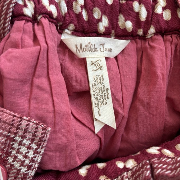 Matilda Jane Girls 10 Brushed Flannel Overall Plaid Skirt Holidays School Fall - Picture 8 of 8